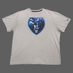 Nike Dri-Fit Kobe Bryant Black Mamba Snake Emblem Badge Logo T-Shirt in Grey
